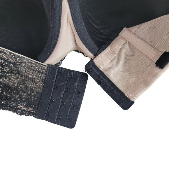 Torrid Multiway Bra Black 38DD Padded Lace Molded Strapless Underwire No Strap - Picture 6 of 8